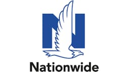 Nationwide insurance logo with an eagle emblem, symbolizing reliability and protection.