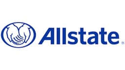 Allstate logo featuring two hands holding each other, symbolizing care and protection.